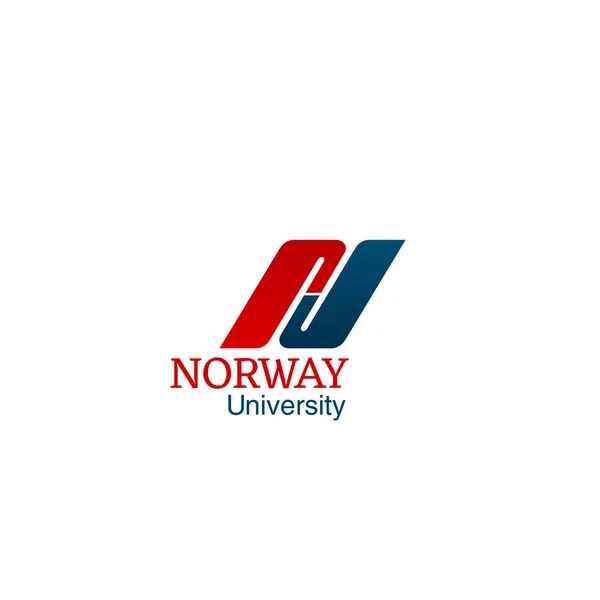 Norwegia uniwersytet wektor creative — Wektor stockowy