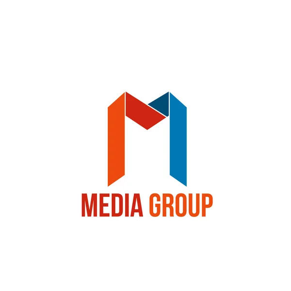 Media group vector tecken — Stock vektor