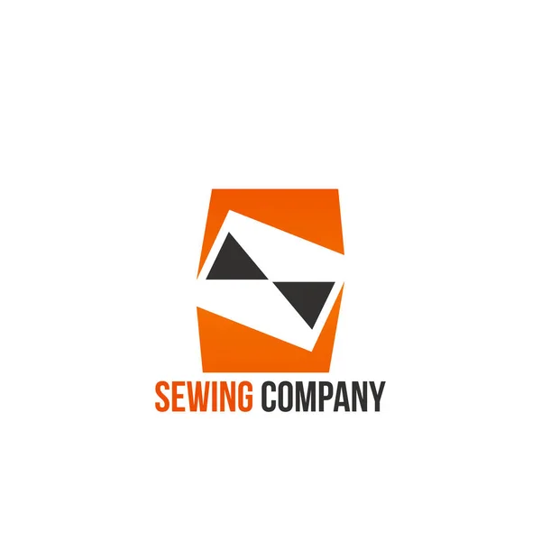 Creative sign for sewing company — Stock Vector