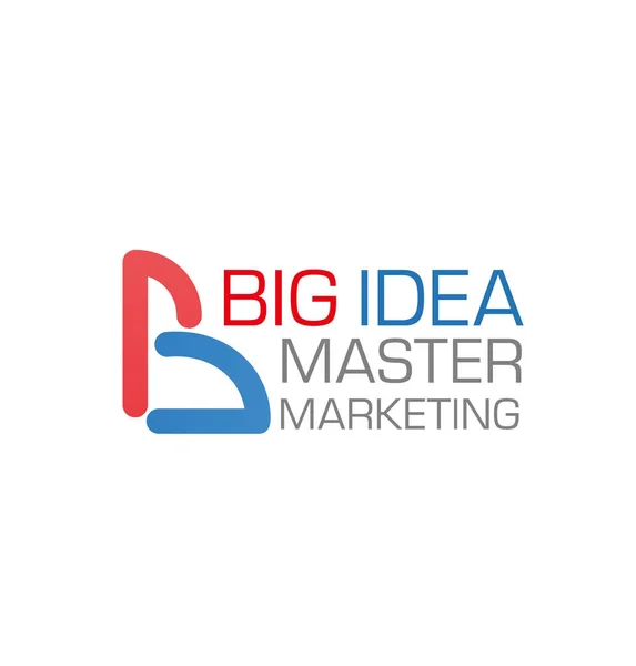 Big idea vector marketing company icon template — Stock Vector