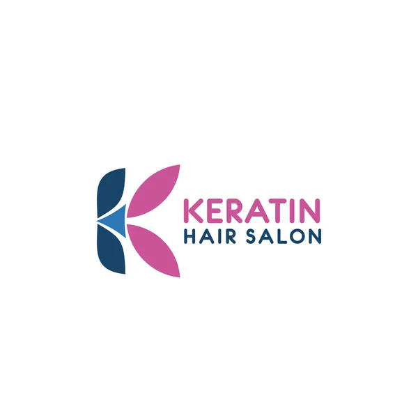 K lettera icona vettoriale per parrucchiere salone — Vettoriale Stock