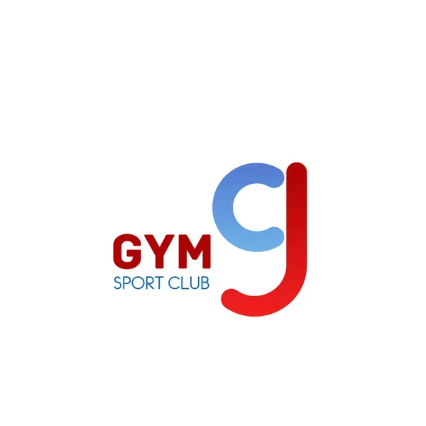 Emblema de ginásio para fitness design de marca de clube de esporte —  Vetores de Stock