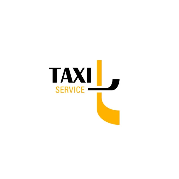 Taxi dienst embleem van transportbedrijf — Stockvector