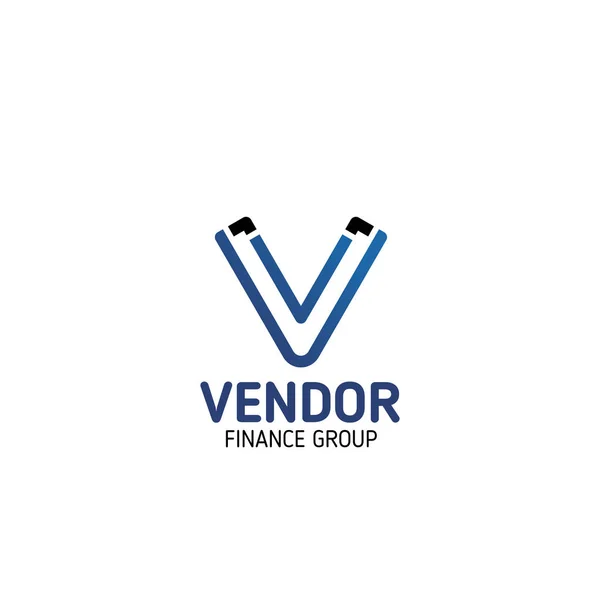 Pénzügyi csoport szimbólum névjegykártya sablon — Stock Vector