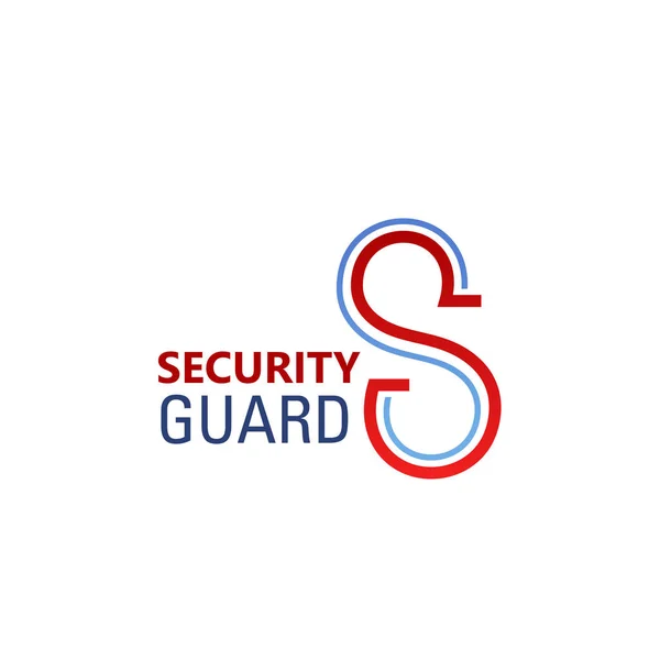 Das Buchstabenvektorsymbol für den Sicherheitsstandard — Stockvektor