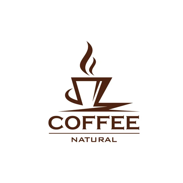 Natürliches Kaffee-Vektordesign — Stockvektor