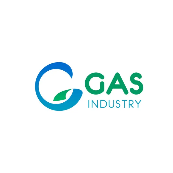 Gas industry vector sign — Stock Vector