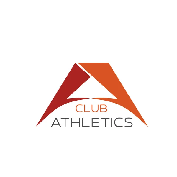 Vektorové ikony dopis za atletický klub — Stockový vektor