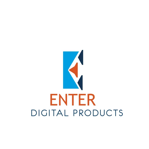 Ψηφιακά προϊόντα εικονίδιο για εταιρία τεχνολογίας Διαδικτύου — Διανυσματικό Αρχείο