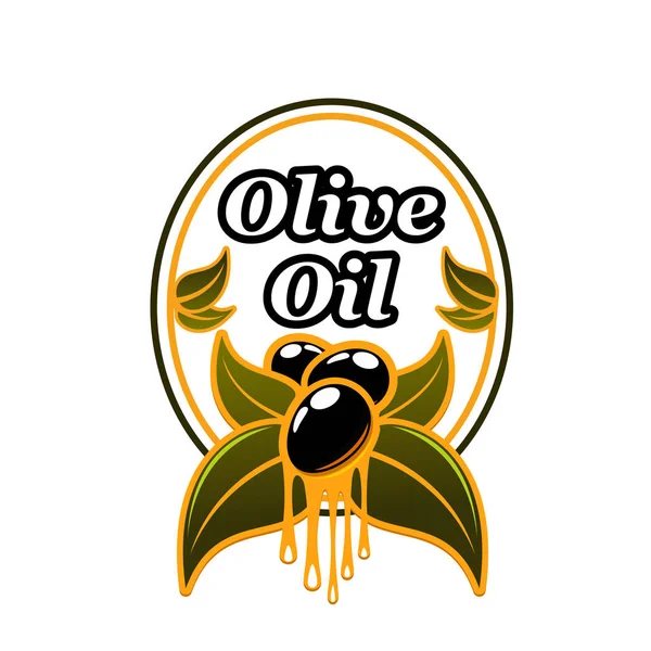 Odznaka reklamy oliwy z oliwek — Wektor stockowy