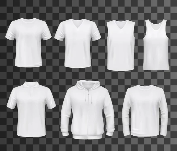 T-shirt, shirt, polo and sweatshirt template Stock Illustration