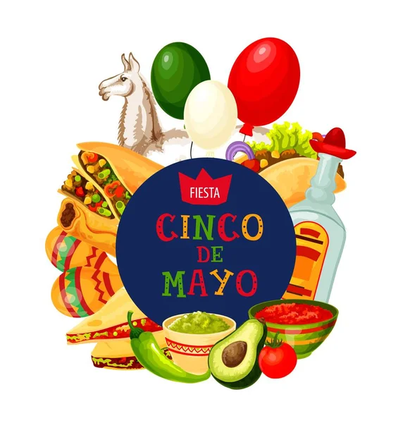 Cinco de Mayo, fiesta mexicana — Archivo Imágenes Vectoriales