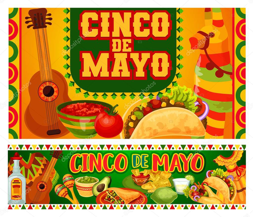 Mexican holiday guitar and Cinco de Mayo food