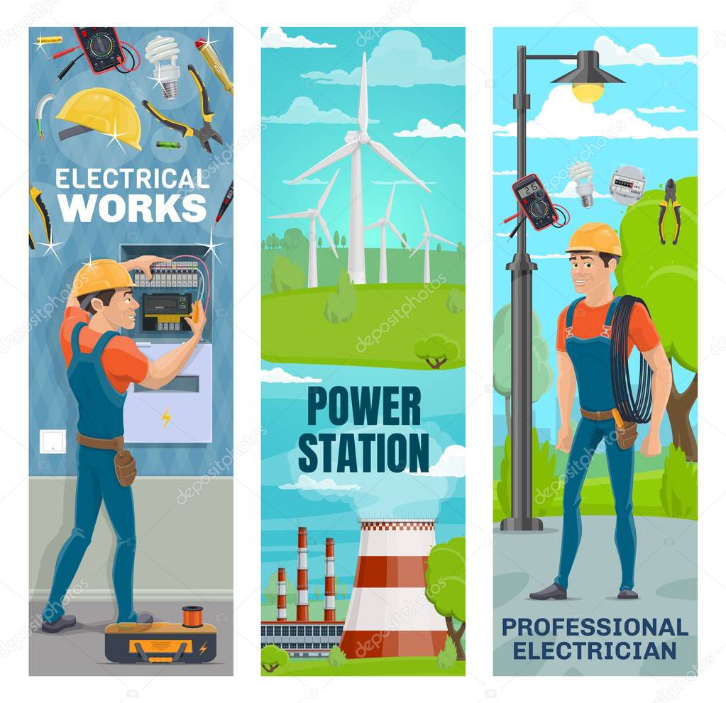 Electrical engineering and energy power plants