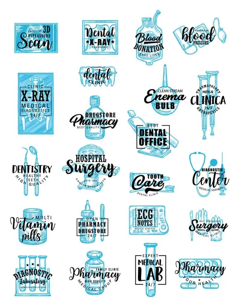 Medical lettering, body organs line icons Stock Vector by ©Seamartini ...