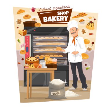 Ekmek pasta ve baker. Pasta yemek, ekmek, fırın