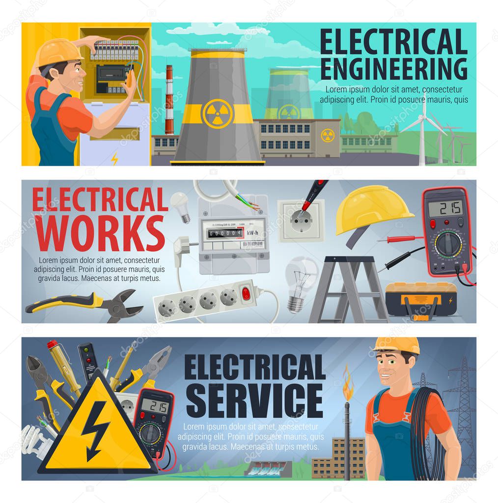 Electrical engineering, electricity work tools