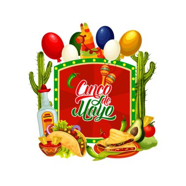 Meksika tatil marakas ve pinata'yı. Cinco de Mayo