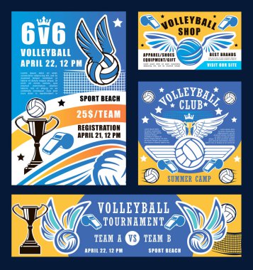 Voleybol Spor oyun, ödül Kupası ve donanımları