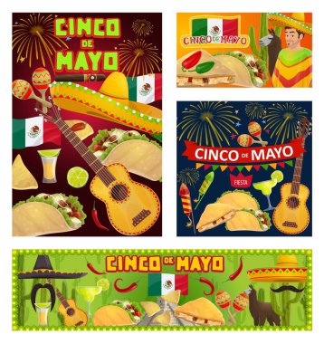 Mexican guitars, sombreros, Cinco de Mayo party
