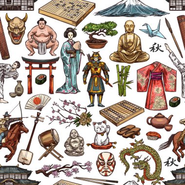 Japon Kültür geleneği seamless modeli
