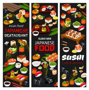 Japon suşi kafe ve Asya gıda dağıtım menüsü