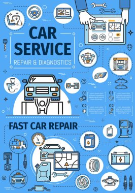Araç teşhis ve onarım servis merkezi ince hat