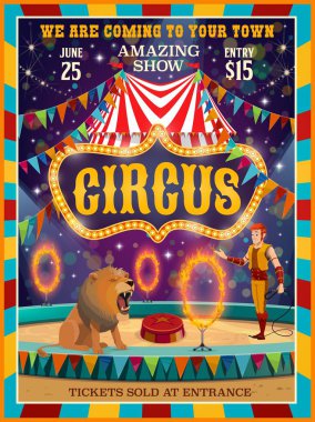 Circus gösterisi, eğlence karnaval performansı