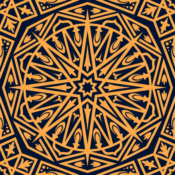 Patrón árabe sin costuras, ornamento oriental — Vector de stock