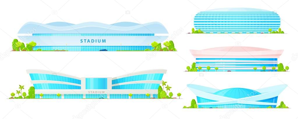 Stadium buildings and sport arena constructions