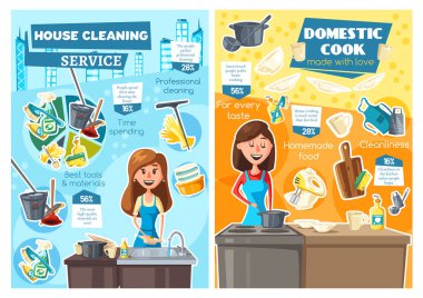 Kadınlar yemek pişiriyor, bulaşık yıkıyor. Ev Servisi