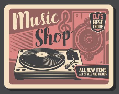 Vinil kayıtlar, müzik çalar ve DJ Hoparlör