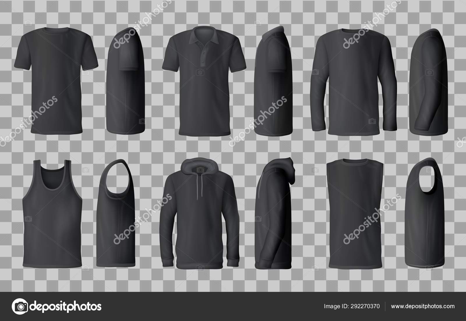 t shirt and hoodie template