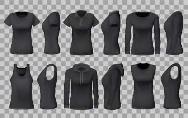 Womenswear giyim gömlek şablonları 3d