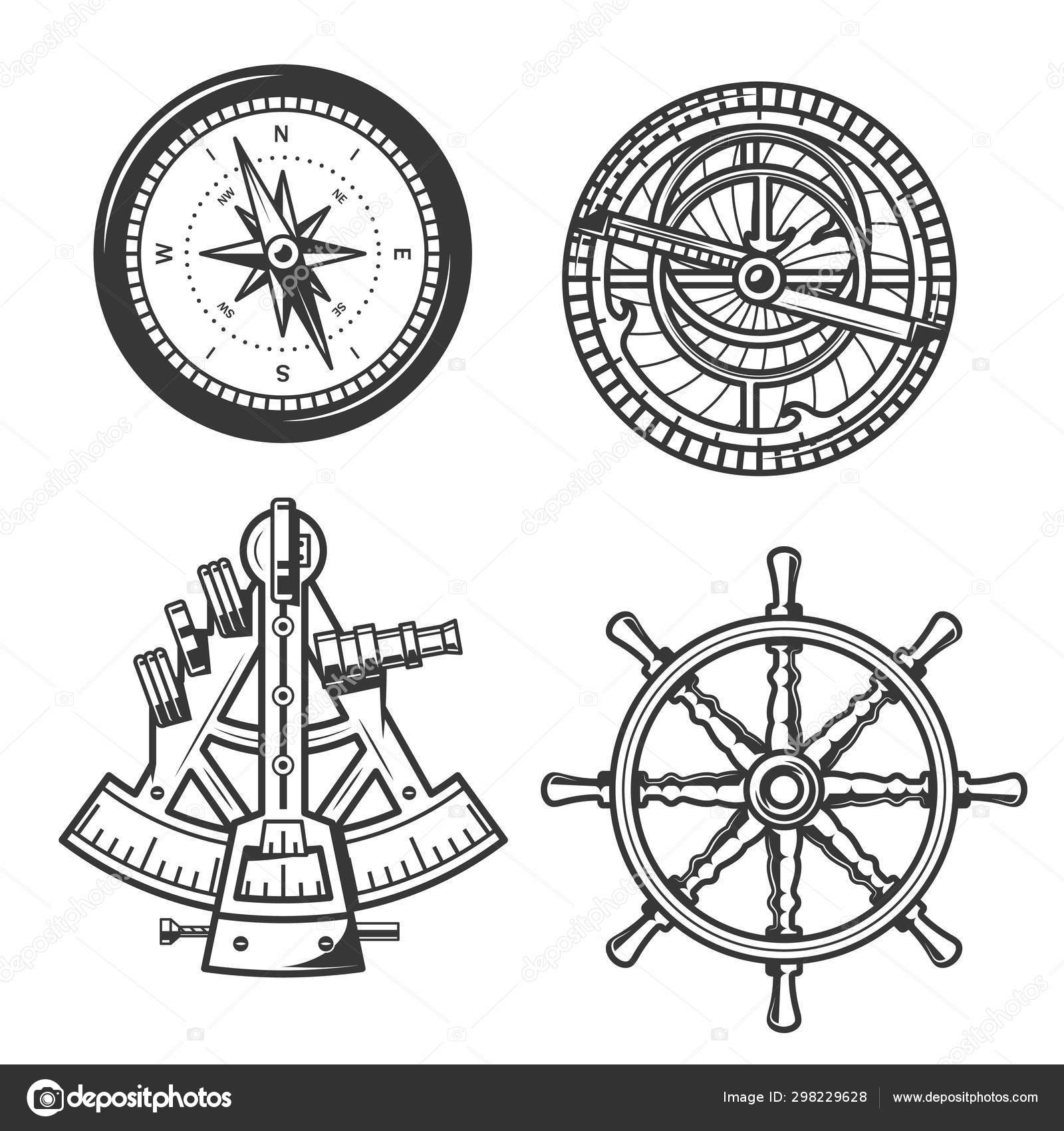 Compass Kompass Sextant Navigation