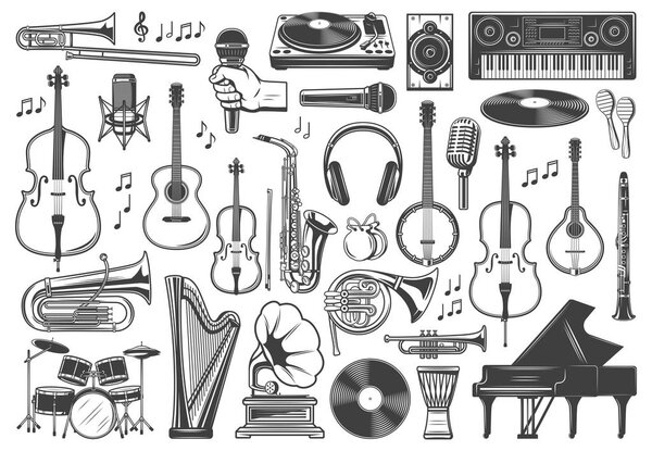 Musical instruments, music sound equipment
