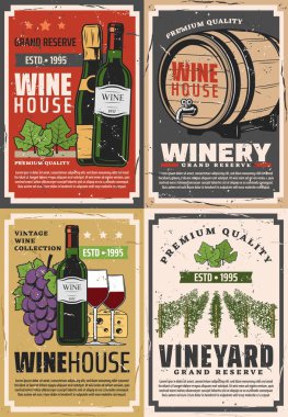 Şarap evi dükkanı, şaraphane büyük rezerv şişe