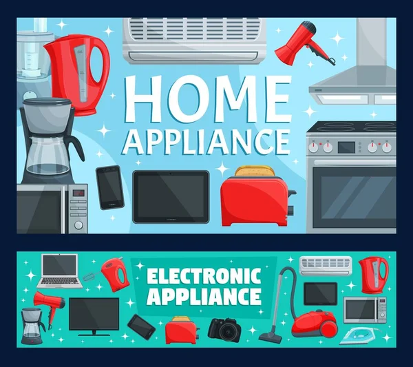 Electronics, household items, home appliance — 스톡 벡터