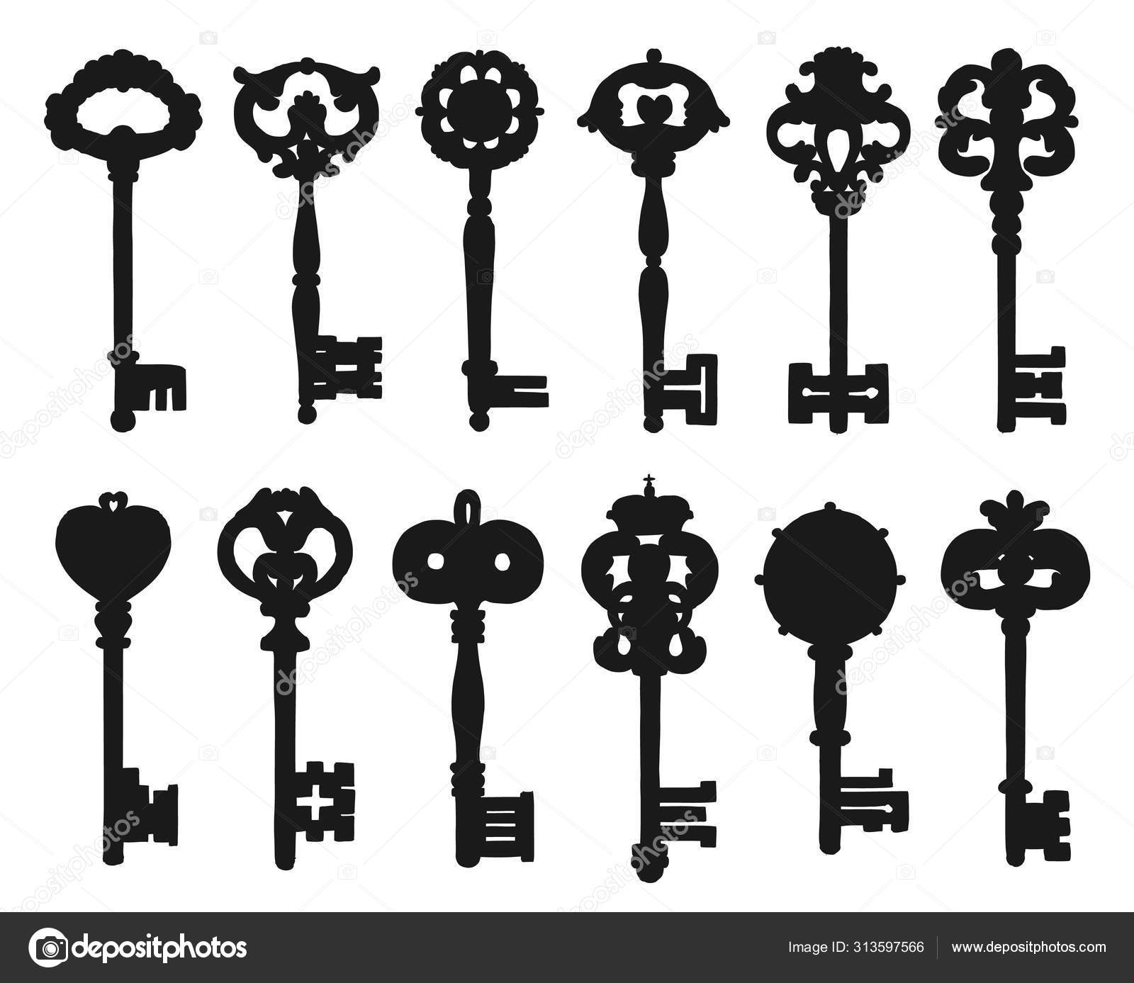 Vintage Ornamental Keys And Locks  Key tattoos, Key drawings, Vintage key  tattoos