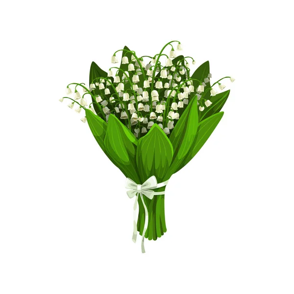 Lilie doliny lub kwiaty lilii — Wektor stockowy