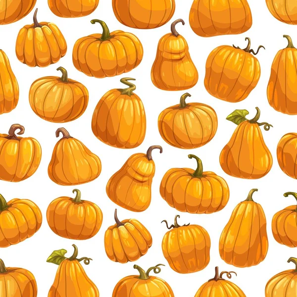 Halloween automne citrouille motif sans couture — Image vectorielle