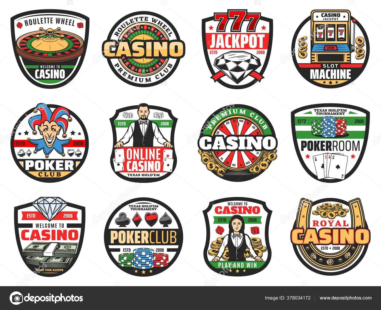 Premium Vector  Online casino gambling with roulette and poker