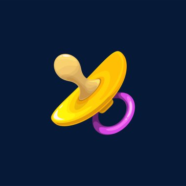 Bebek emziği yeni doğmuş çocuk oyuncağı izole edilmiş plastik yatıştırıcı ikon. Vektör manken emziği yatıştırıcı. Dodie kauçuk, plastik ya da silikon meme ucu emmek için bir bebeğe verilir. Yüzüklü plastik yorgan