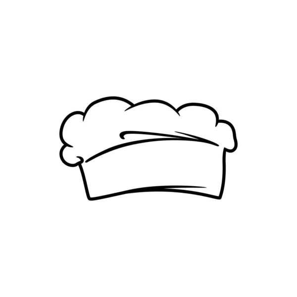 烤乳酪 烹调者最初的头戴孤立的图标 病媒厨师帽 厨师帽 — 图库矢量图片