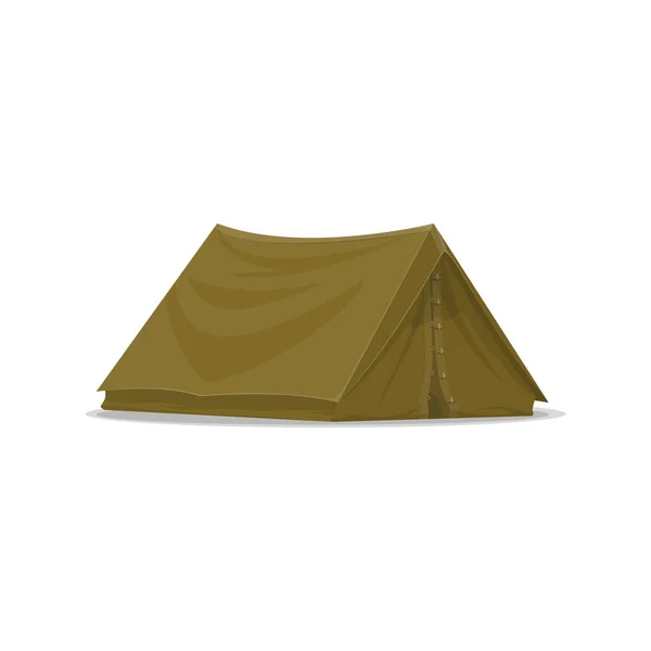 Geçirmez Kamp Çadırı Izole Edilmiş Vektör Ikonu Taşınabilir Konut Yürüyüş — Stok Vektör
