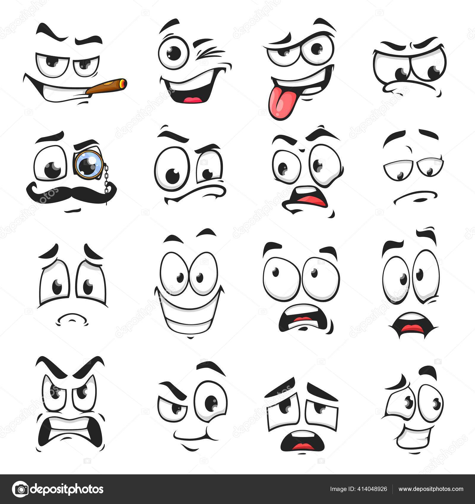 Scared Cartoon Funny Face  Scared face drawing, Funny faces