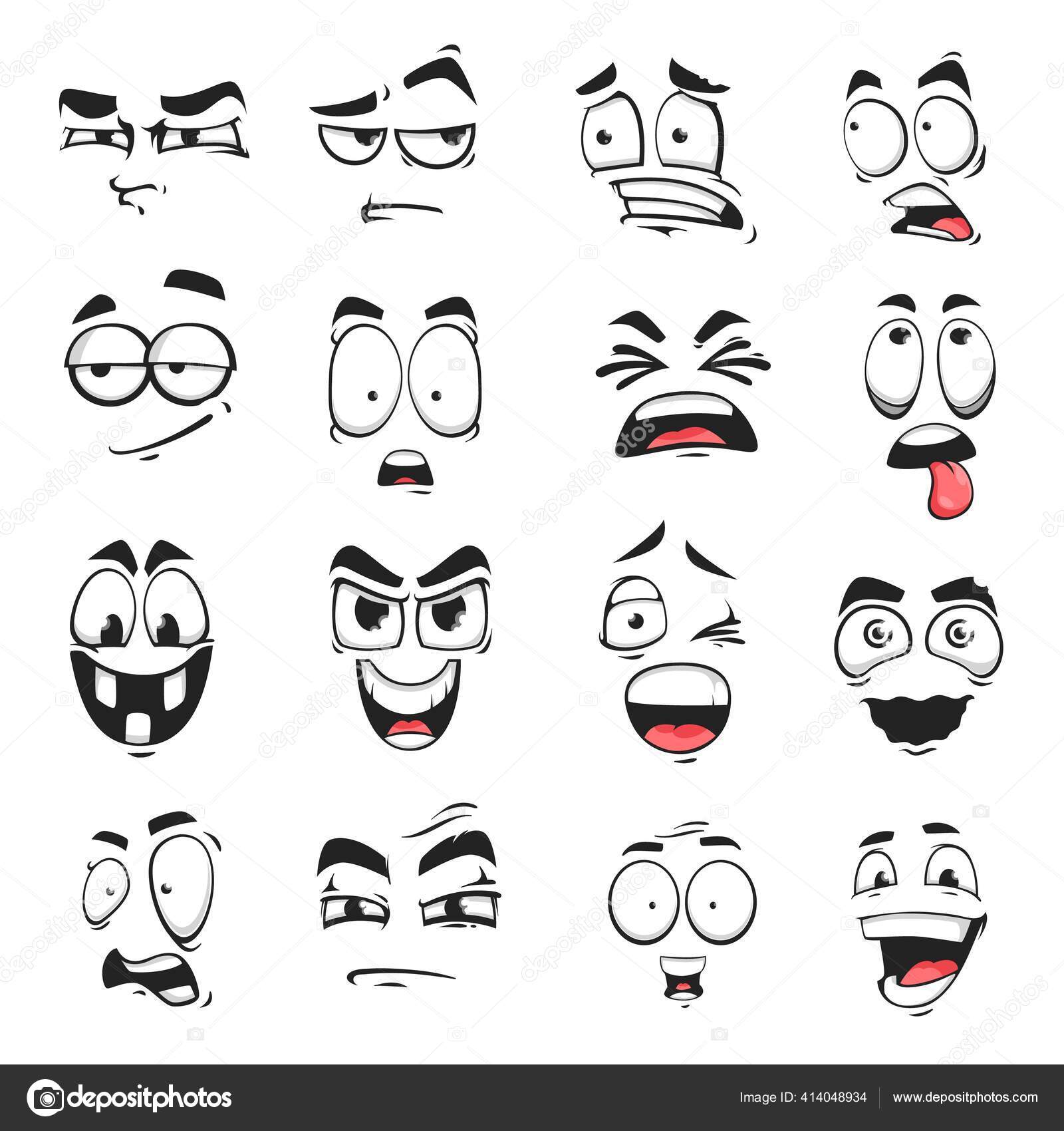 Cara de desenho animado nojo ou espirros vetor emoção com olhos fechados e  boca aberta aversão ao gosto azedo expressão facial emoji engraçado emoji  impertinente ou repugnante