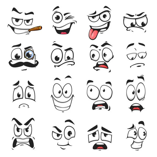 Cartoon Face Expression Isolated Vector Icons Funny Emoji Fall Love Stock  Vector Image by ©Seamartini #429848640