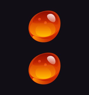 Akan bal karikatürü yazı tipi noktalama işareti kolonu. Lezzetli karamelli çizgi film İngiliz yazı dizisi elemanı, sarı şeker vektörü işareti. Sıvı kehribar akışı İngiliz alfabesi yazı tipi özel sembolü veya ABC işareti