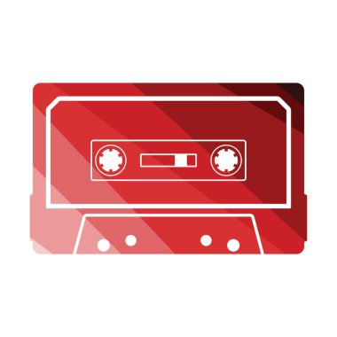 Ses Sistemi Sözcüleri Simgesi. Düz Renk Tasarımı. Vektör İllüstrasyonu.